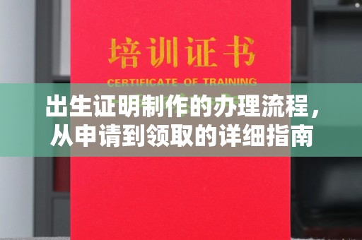 茌平出生证明制作的办理流程，从申请到领取的详细指南